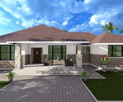 Modern 4-Bedroom Bungalow House Plan