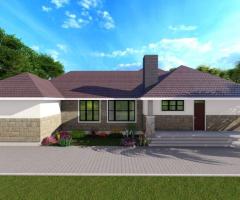 Modern 4-Bedroom Bungalow House Plan