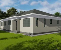 Simple Modern 4-Bedroom House Plan