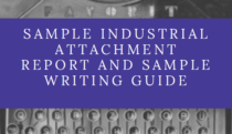 Sample Industrial attachment writing guide