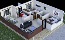 2 Bedroom House plan in Kenya with floor plans (amazing design)