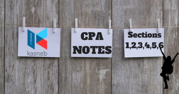 KASNEB CPA Notes section 1, 2, 3, 4, 5, and 6 certified by strathmore university, latest version