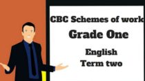 English term 2, grade one, cbc schemes of work