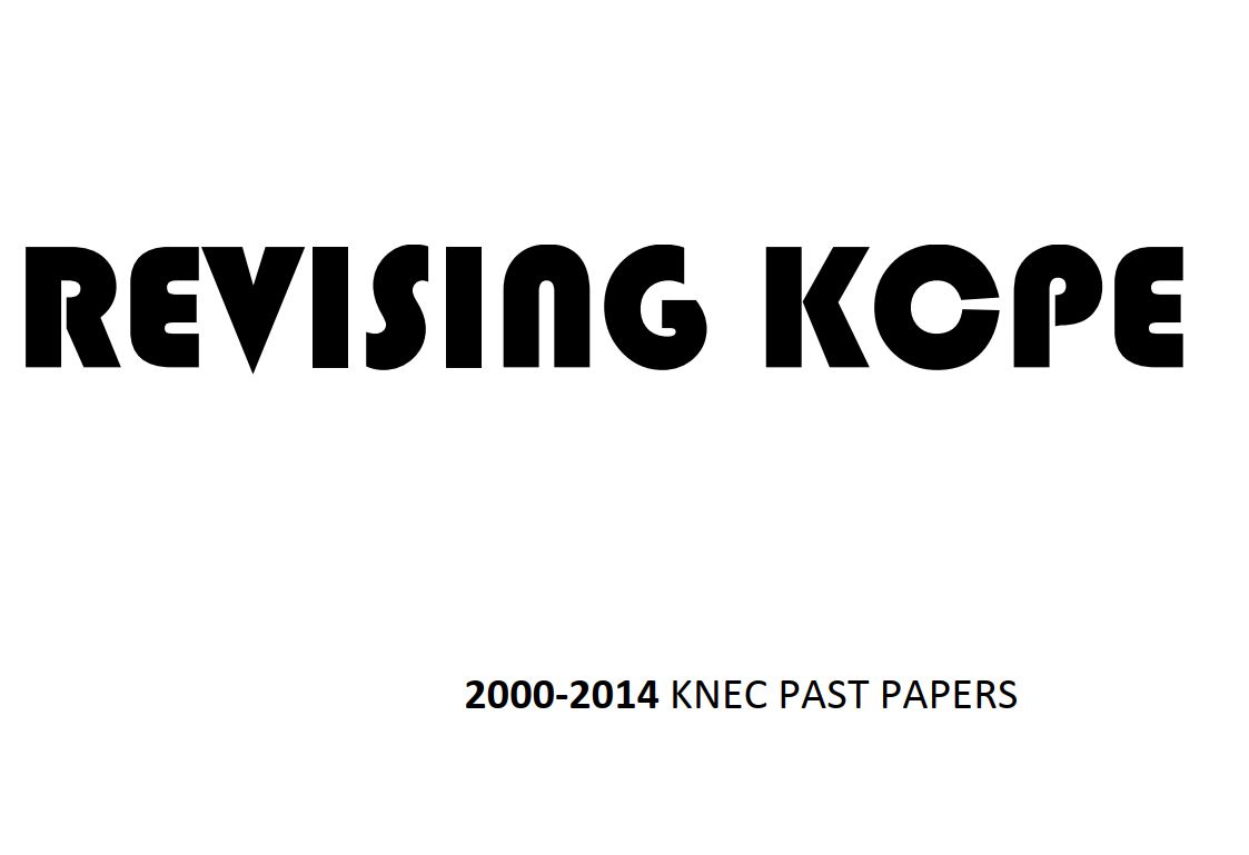KCPE past papers with answers and marking schemes