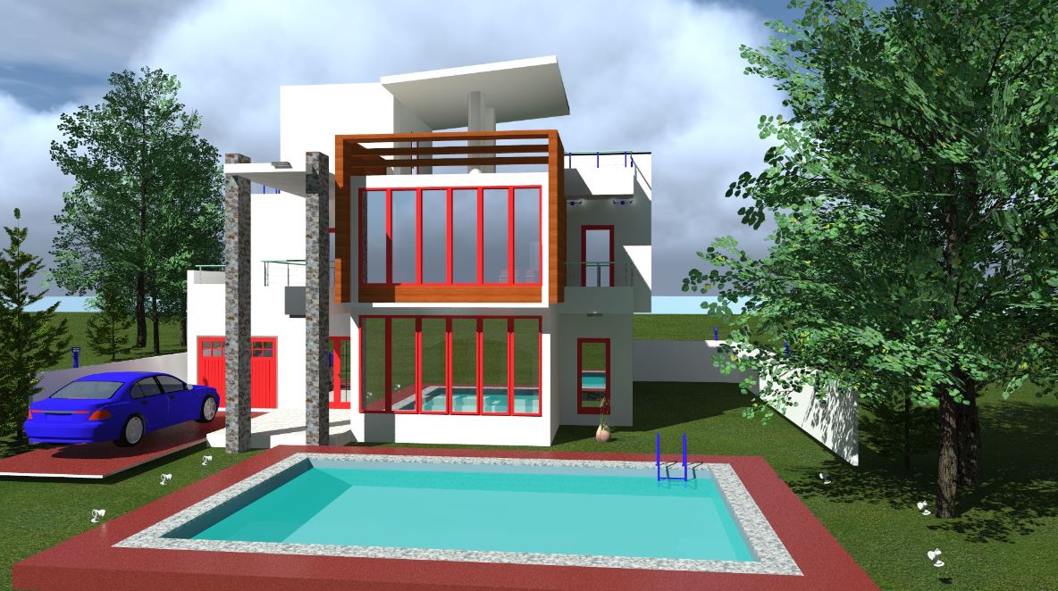 Villa apartment House plan in kenya