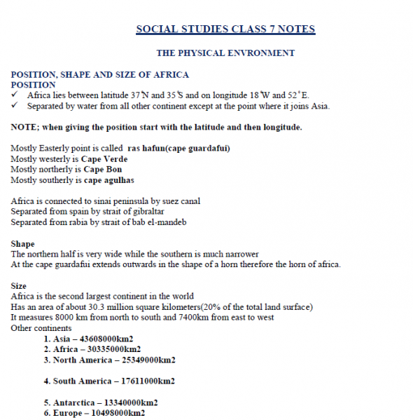 Class 7 social studies notes (new curriculum)