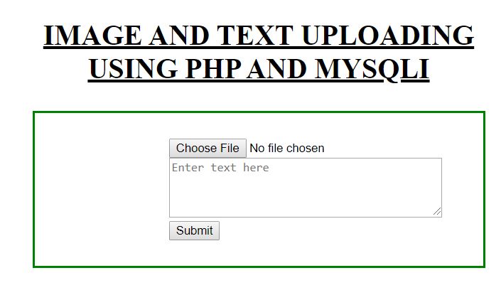 Php and Mysqli Image