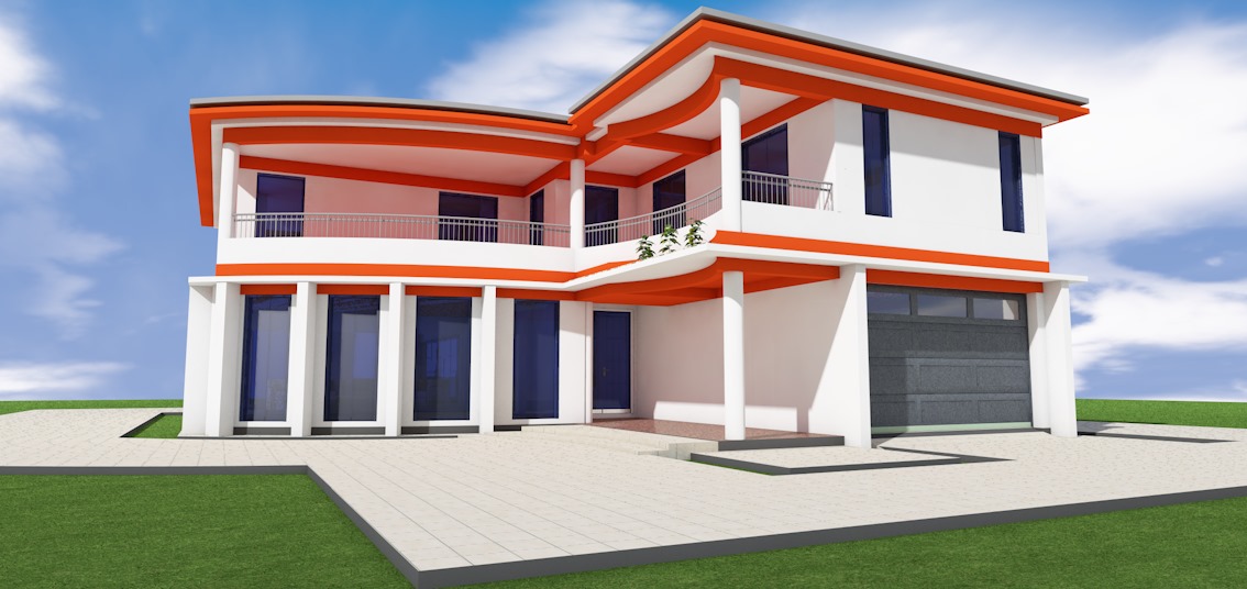 3 Bedroom Mansion House Plan