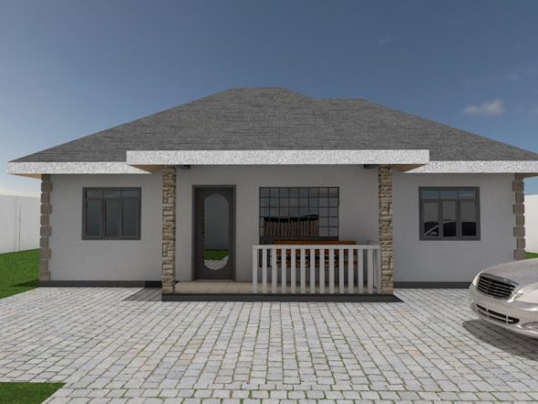 3 Bedroom Bungalow House Plan