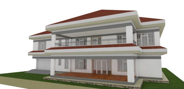 5 Bedroom Mansion house plan