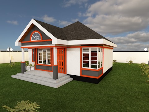 2 Bedroom Bungalow House Plan - Muthurwa.com