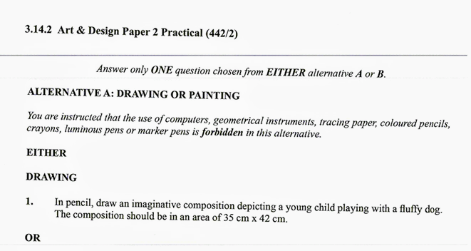 KNEC KCSE 2019 Art & Design Paper 2 (Past Paper with Marking Scheme)