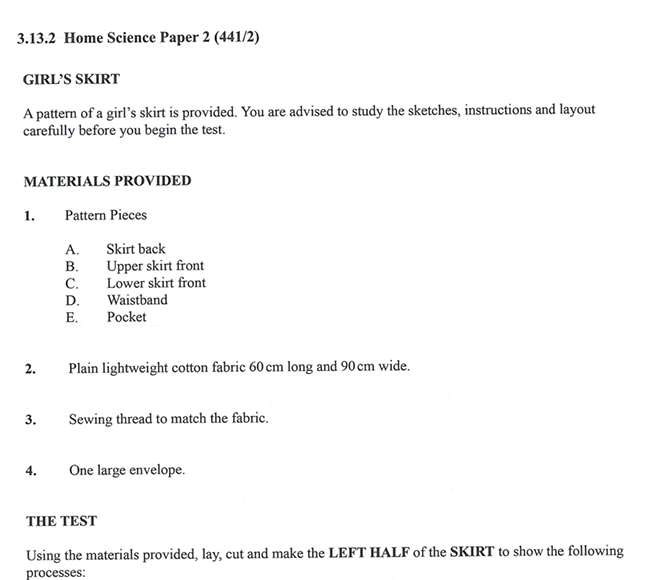 KNEC KCSE 2019 Home Science Paper 2 (Past Paper with Marking Scheme)