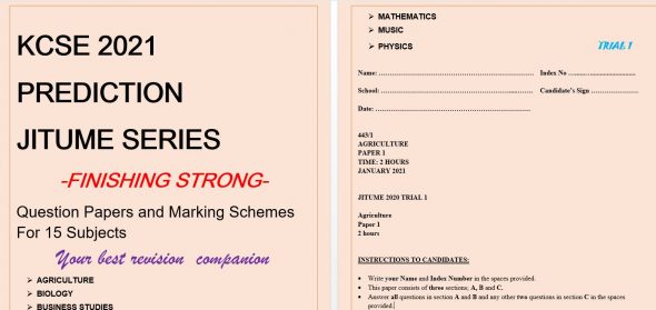 KCSE 2021 revision past papers