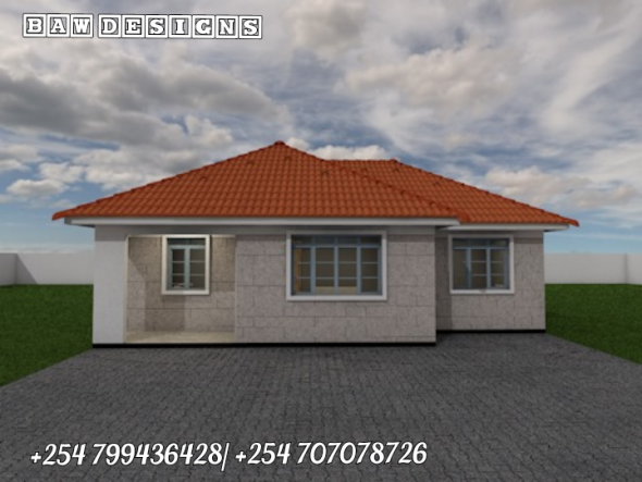 Simple 3 Bedroom Bungalow House Plan