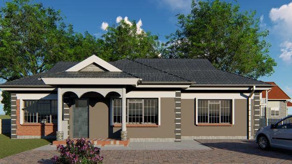 3 Bedroom Bungalow House Plan