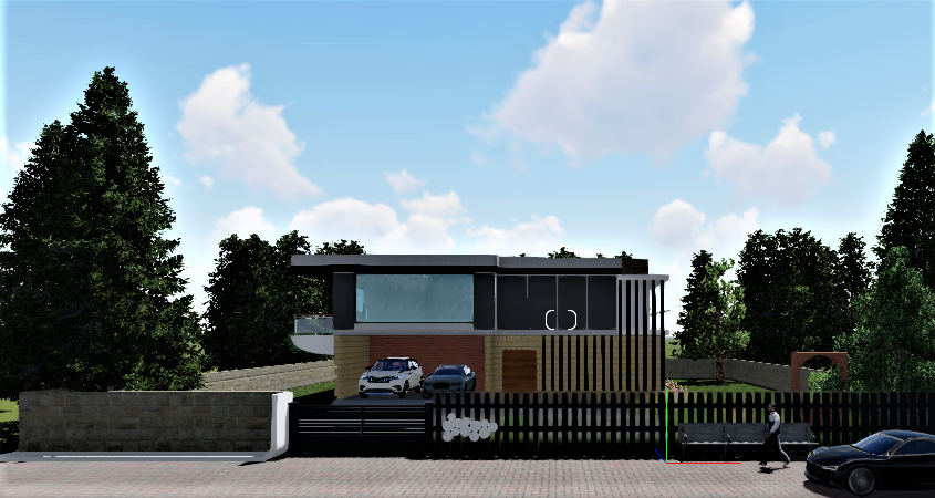 Modern Four Bedroom Maisonette House Plan