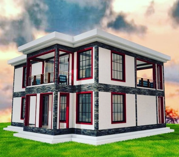 4 Bedroom Mansion House Plan