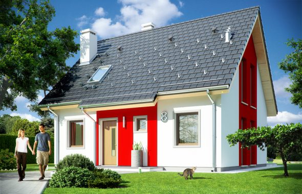 3 Bedroom Attic House Plan