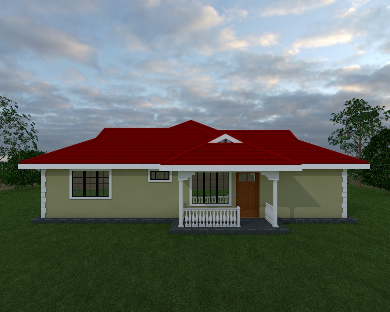 Two Bedroom Bungalow House Plan - Muthurwa.com