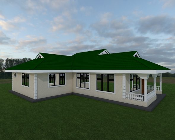 Three Bedroom Bungalow plan