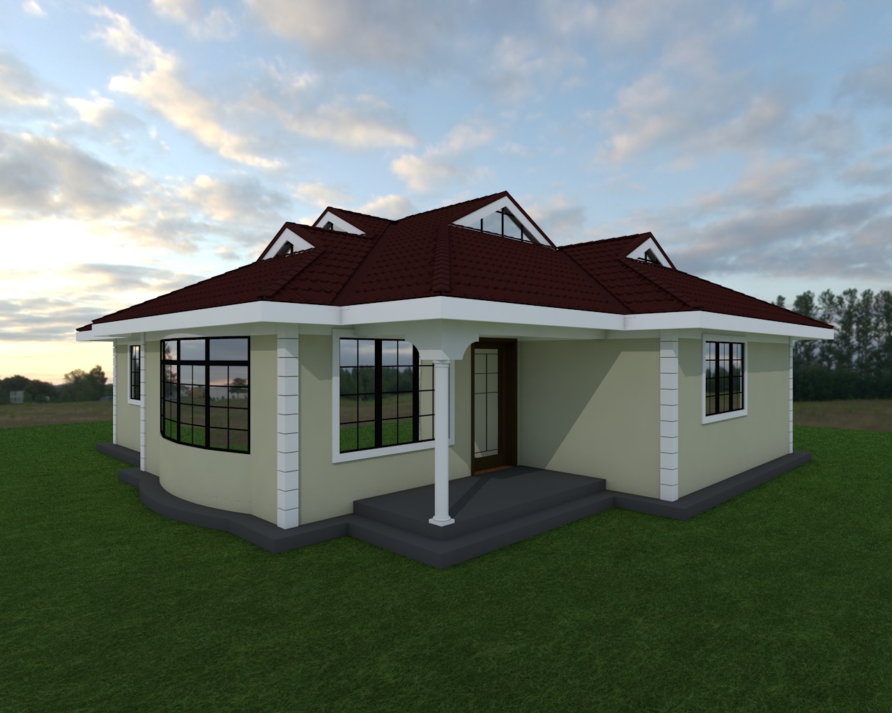 Three Bedroom House Plan