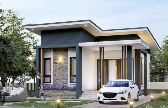 2 BEDROOM BUNGALOW PLAN
