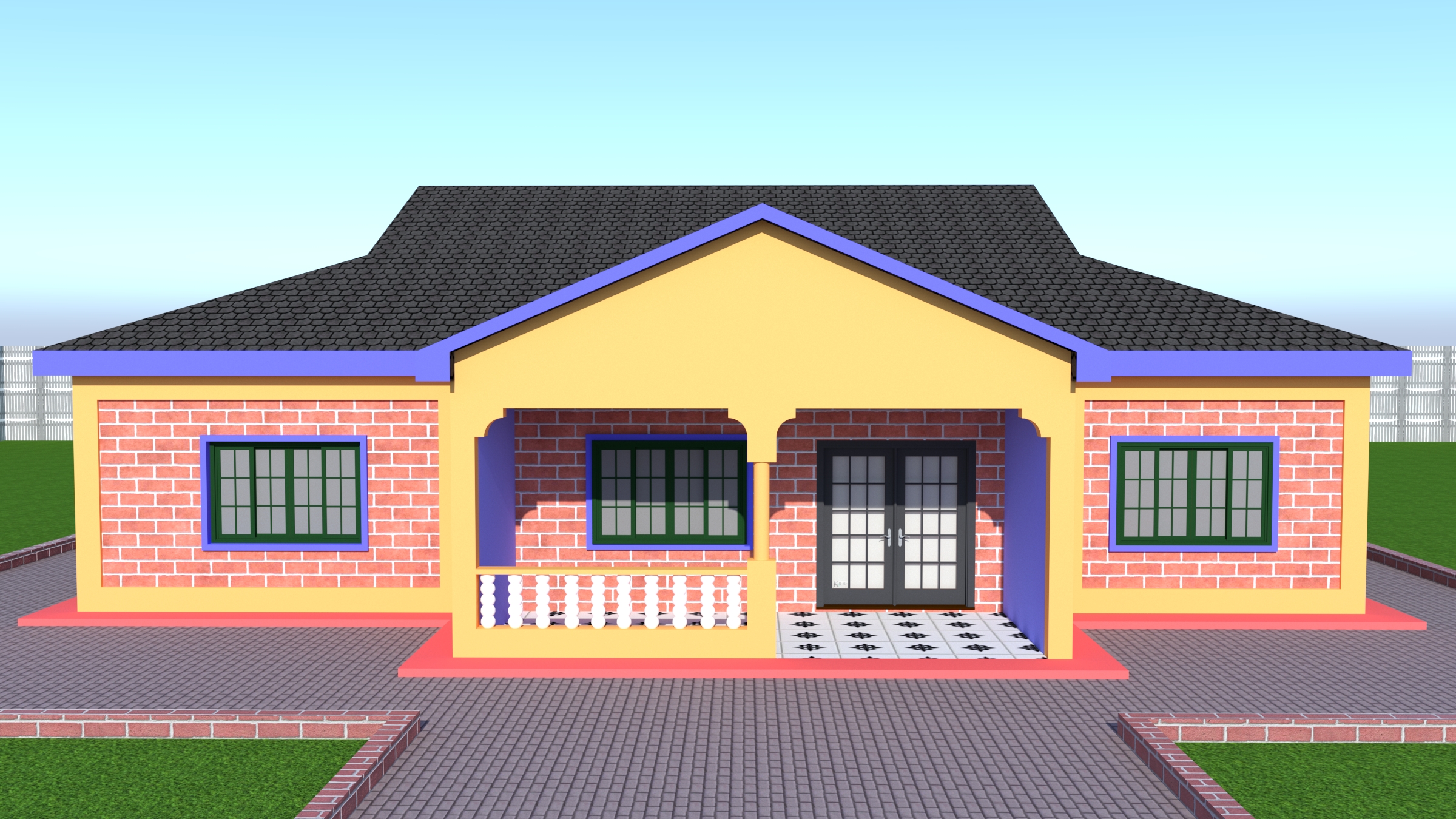 Three Bedroom House Plan