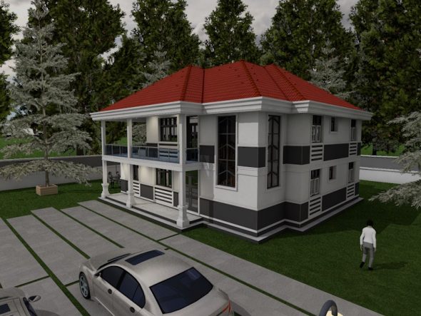 5 Bedroom Master Ensuite House Plan