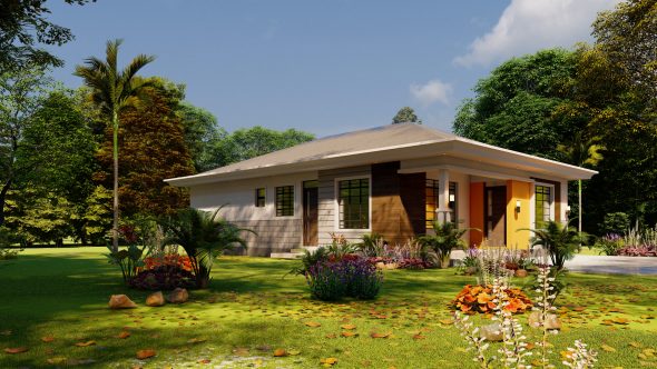 3 Bedroom Bungalow House Plan