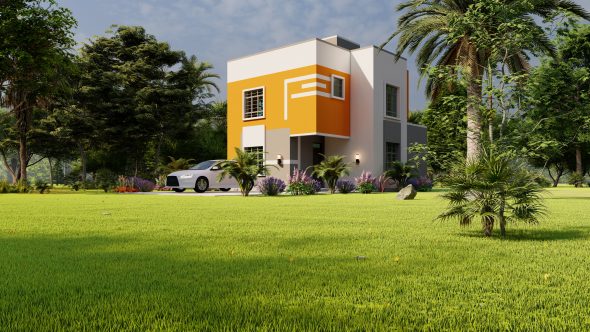 3 Bedroom Maisonette House Plan