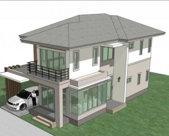 4 Bedroom Maisonette House Plan