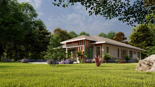 3 Bedroom Bungalow House Plan