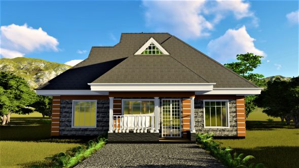 3 Bedroom Bungalow House Plan