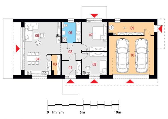 2 Bedroom House Plan