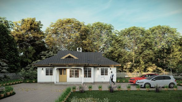 3 Bedroom House Plan in Kenya