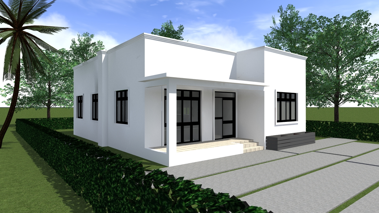 3-bedroom-house-plan-with-hidden-roof-muthurwa