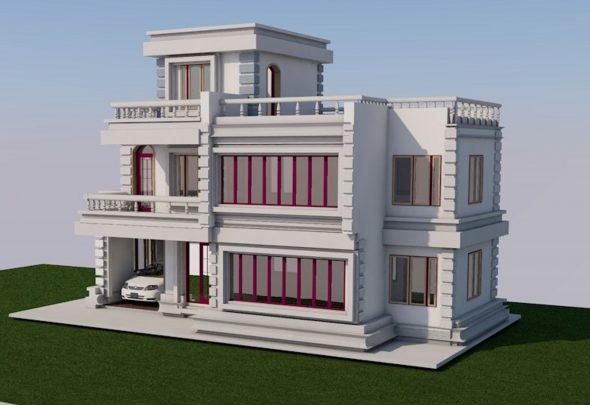 5 Bedroom Mansion House Plan