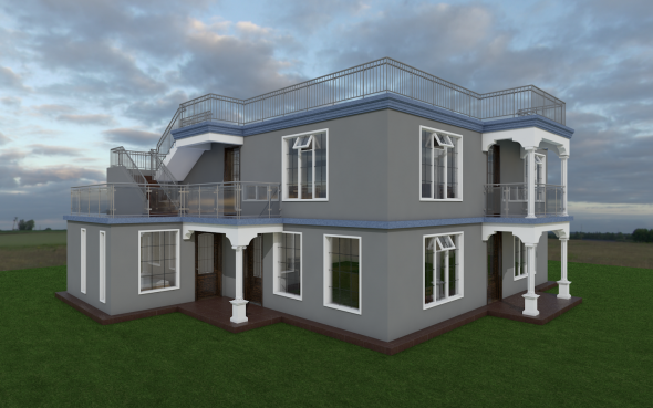 A Five Bedroom Maisonette Plan