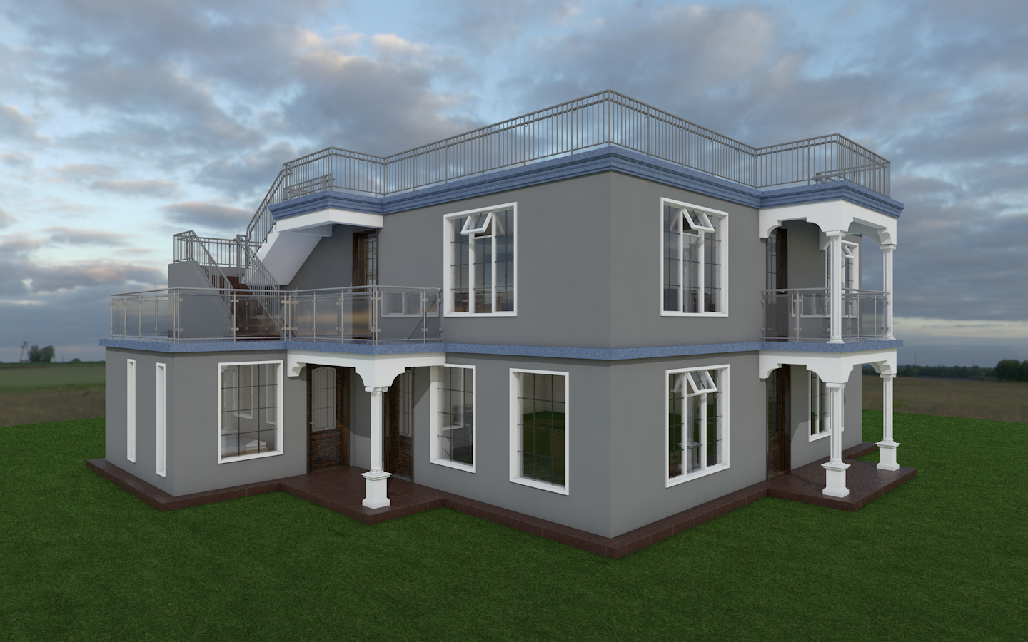 A Five Bedroom Maisonette Plan