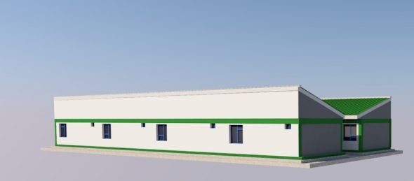 8 One Bedroom Rental Units Plot Size 100 by 50 Plan