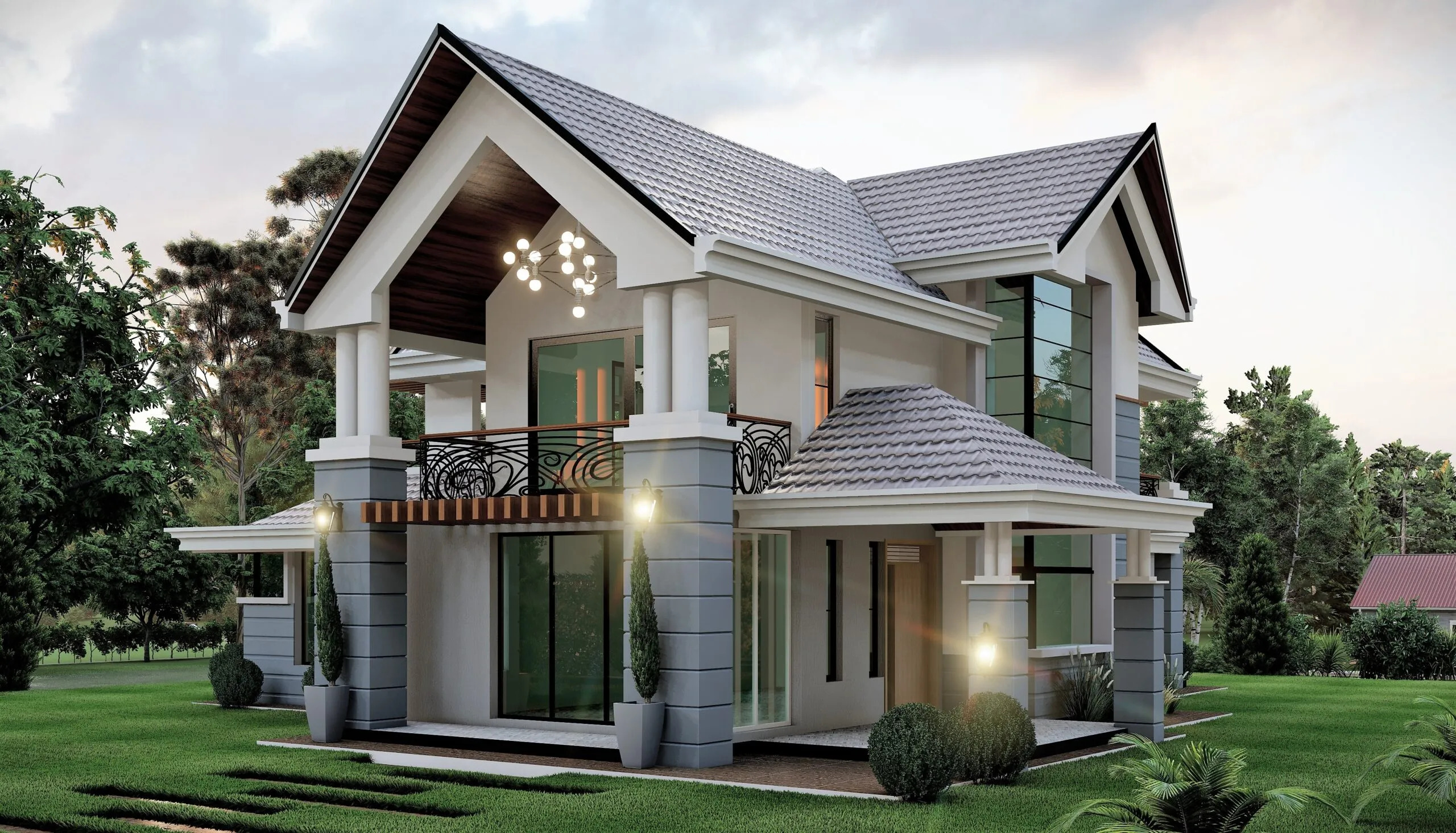 Classy 4 Bedroom Maisonette House Plan