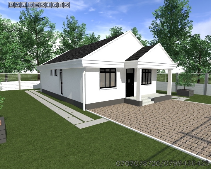 2 Bedroom Bungalow with Concrete Gutter