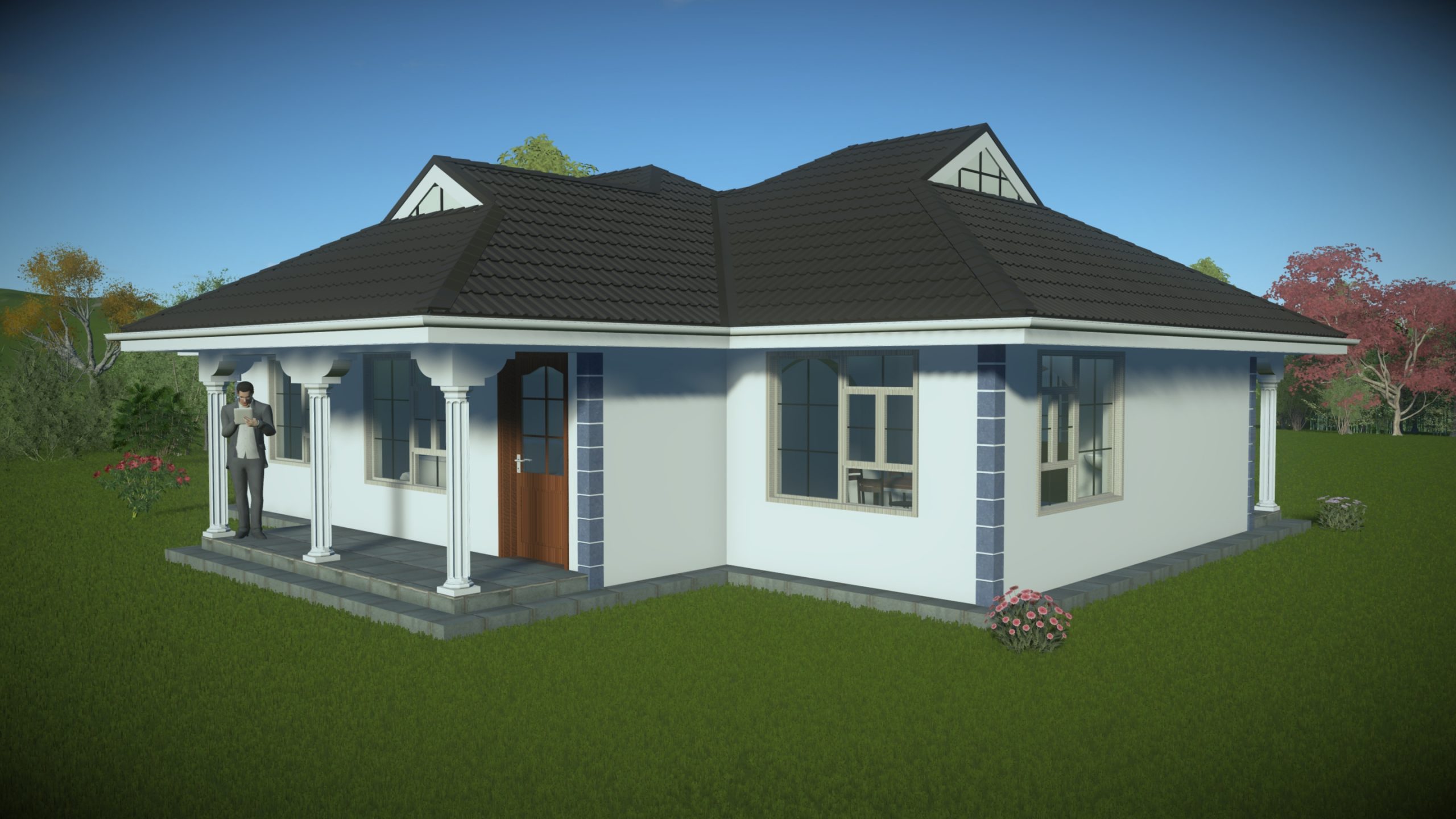 A Beautiful Two Bedroom House Plan