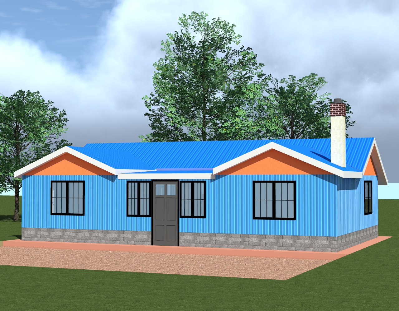 3 Bedroom Mabati House Design