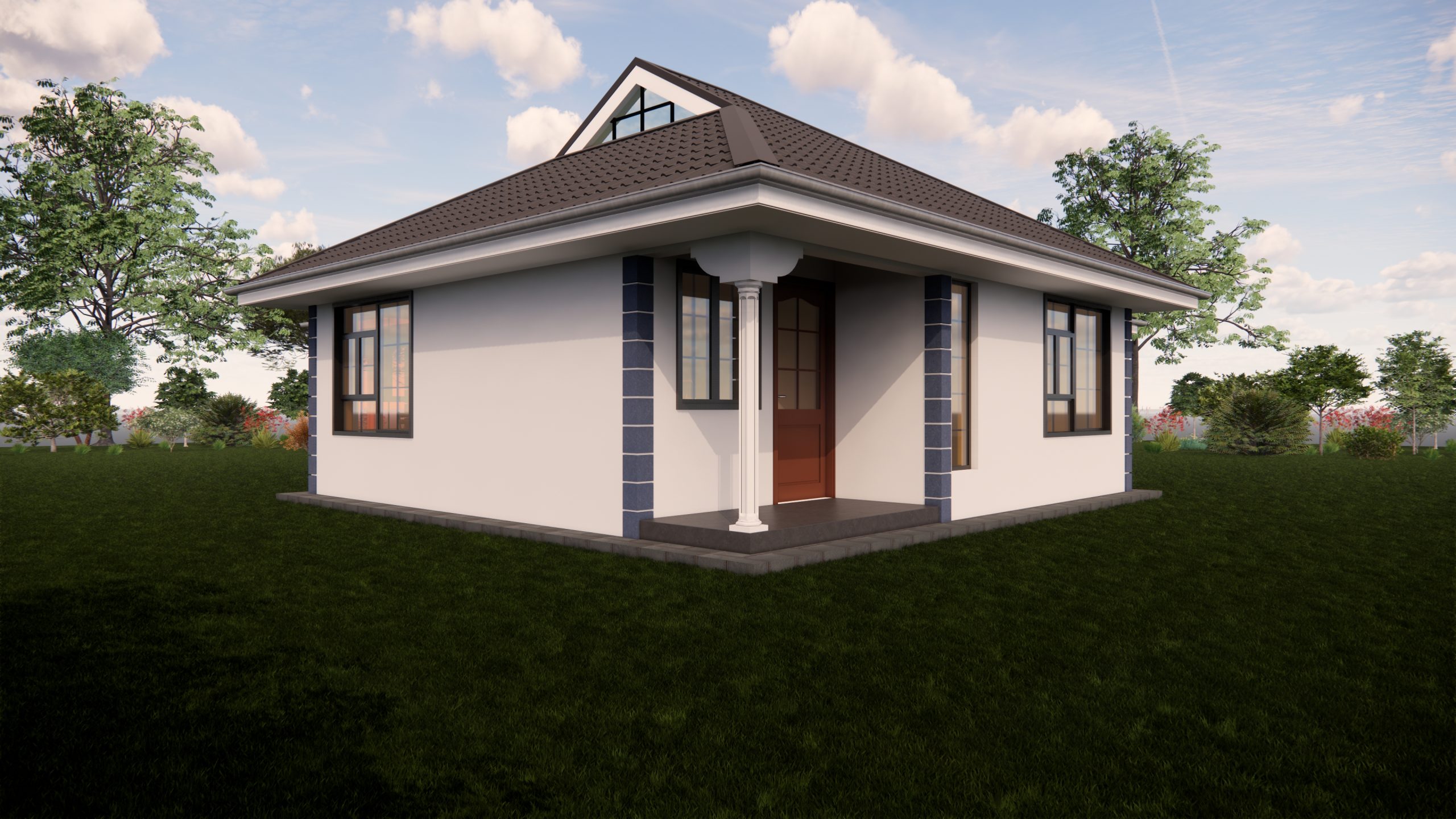 A Lovely Two Bedroom Bungalow House Plan