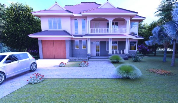4 Bedroom Maisonette House Plan