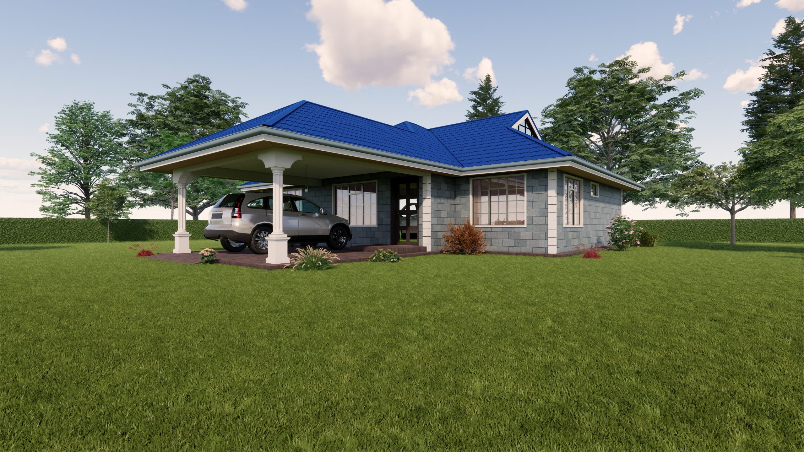 A Beautiful Two Bedroom Bungalow House Plan