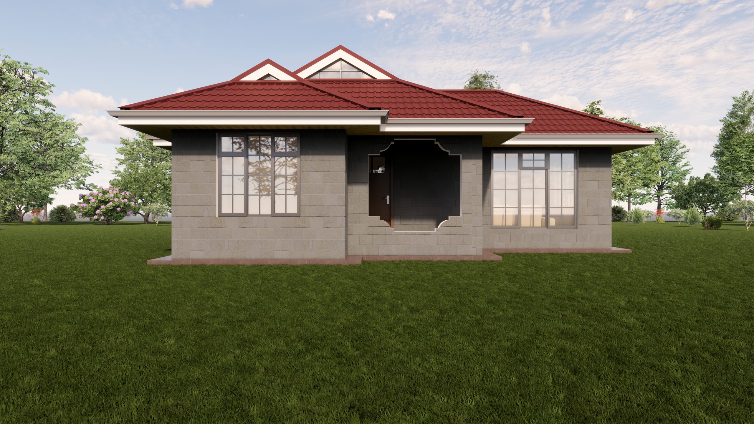 A Simple Two Bedroom House Plan