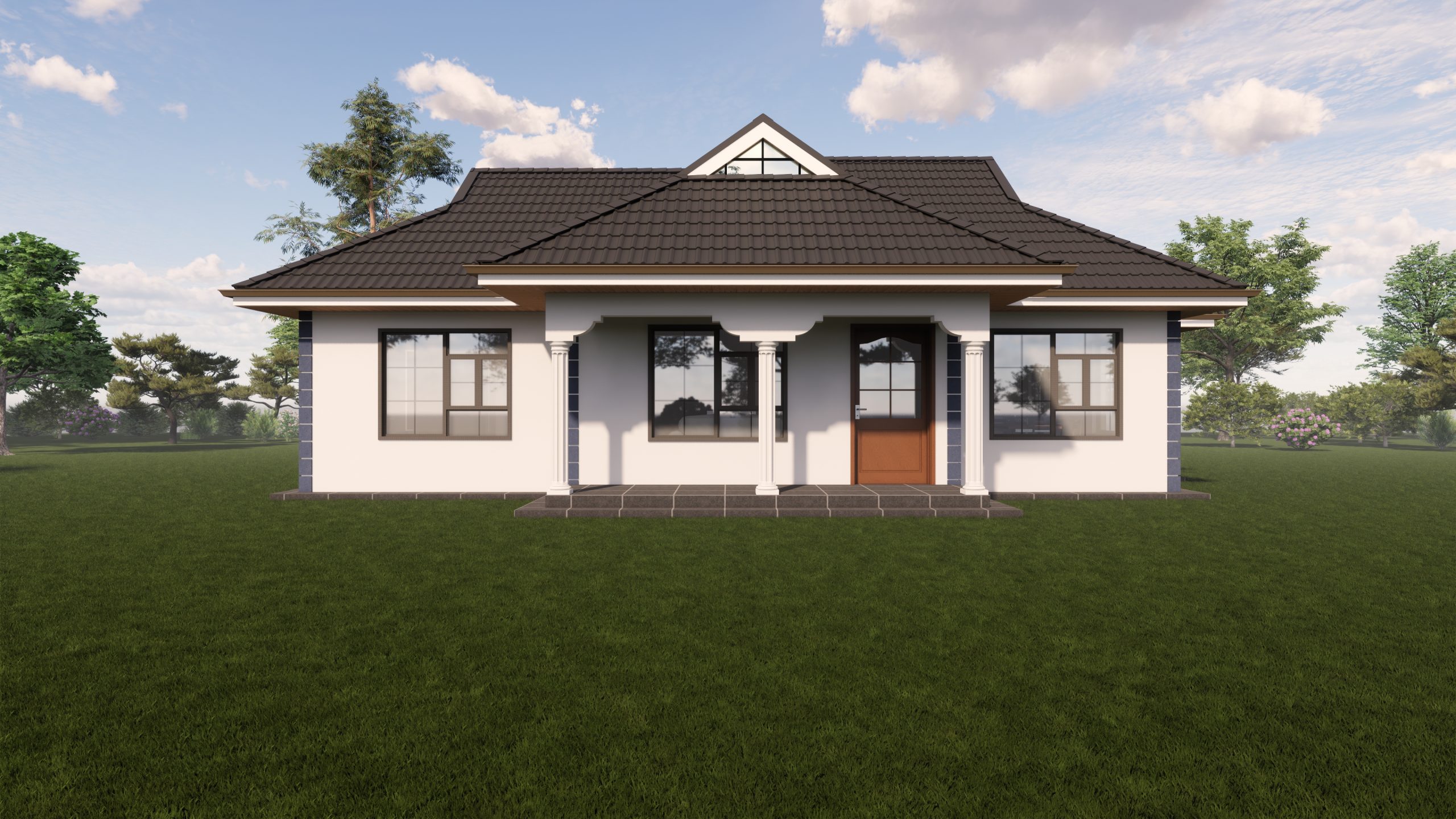 An Astounding Two Bedroom Bungalow House Plan